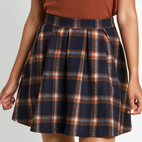 Modcloth Dresses & Skirts - Modcloth Plaid Wool Skirt
